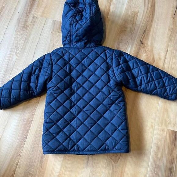 Kitestrings by Hartstrings 24m Baby Boy Navy Blue Puffer Coat Hooded - Picture 8 of 8